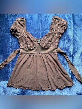 bebe vintage babydoll blouse